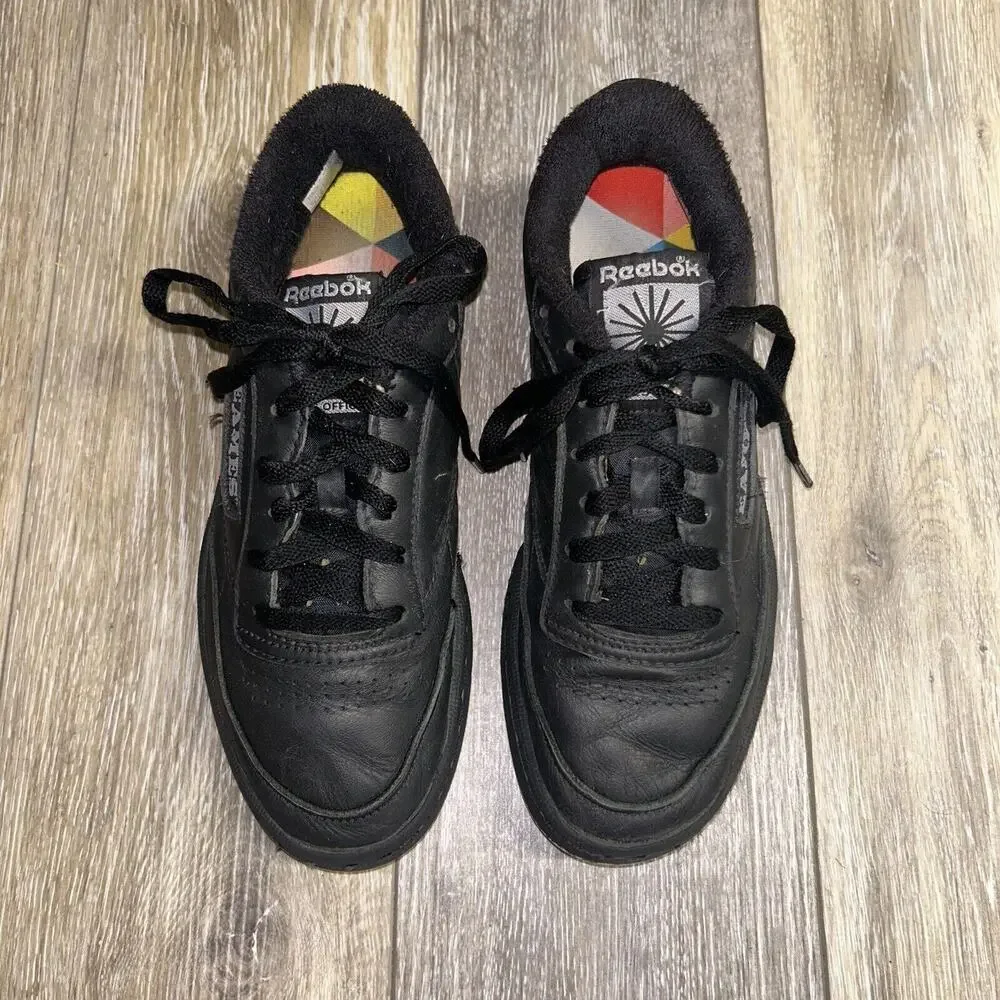 Reebok Club C 85 x Eames House Black GY1067 Men’s US Size 7 Sneaker Shoes